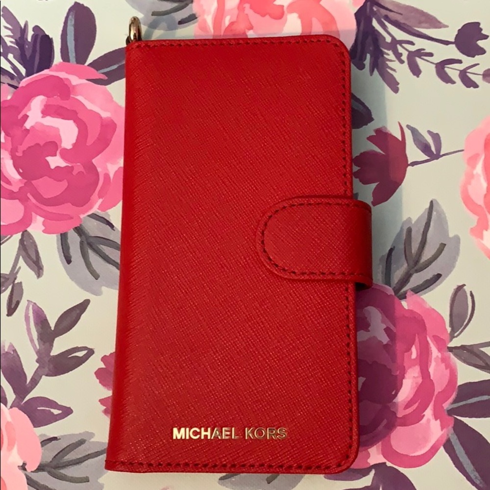 Saffiano Leather Folio Phone Case For IPhone7/8.